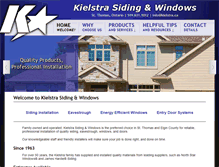 Tablet Screenshot of kielstrasidingandwindows.ca